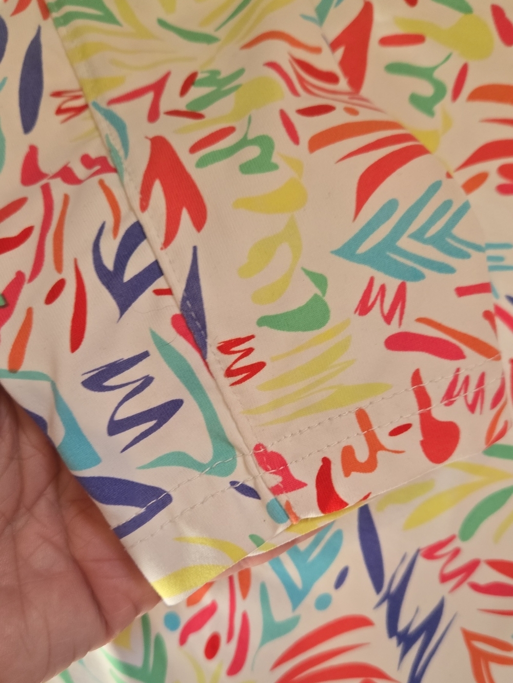 Lulu-B Multi-Color Design Print 1/4 Zipper Jacket - Picture 6 of 9